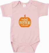 Baby rompertje Cutest Pumpkin | Korte mouw 50/56 Licht roze