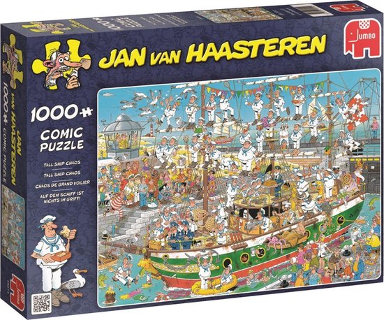 Jan van Haasteren Tall Ship Chaos puzzel - 1000 stukjes