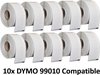 10x Dymo 99010 compatible 130 labels  / 28 mm x 89 mm / wit / papier