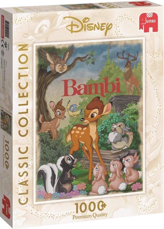 Jumbo Puzzel Disney Classic Collection Bambi - Legpuzzel - 1000 stukjes |  bol.com