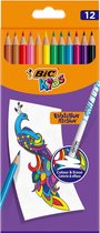 Bic Kids kleurpotlood Illusion Evolution, etui van 12 stuks