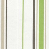 Acrisol Minerva Pistacho 1205 gestreept wit groen grijs  stof per meter buitenstoffen, tuinkussens, palletkussens
