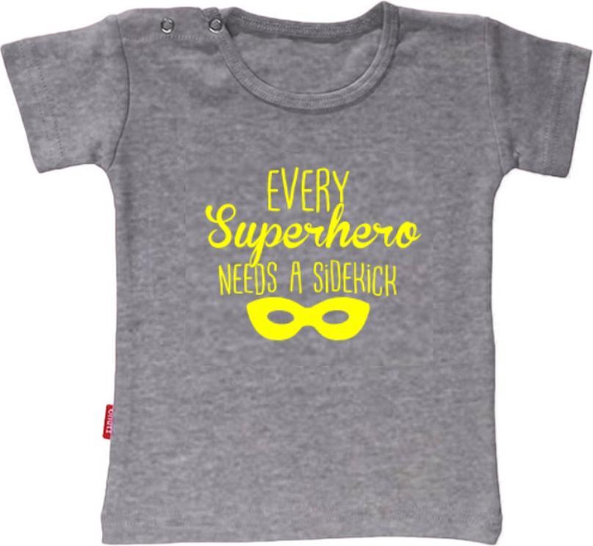 T-shirt Zwangerschapsaankondiging - Every Superhero Needs A Sidekick - Ashgrey - 3-4j