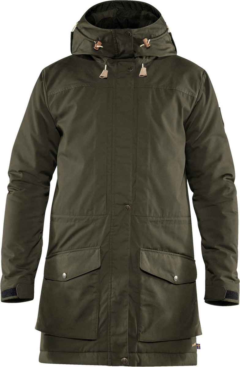 Fjallraven Singi Wool Padded Parka Heren Outdoorjas Deep Forest