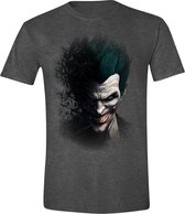 Batman - Joker Face Heren T-Shirt - Grijs - L