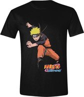 Naruto - Character Running Heren T-Shirt - Zwart - XL