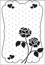 Nellie Snellen - Vintasia Rose - Embossingfolder - Love - EFE018 roos