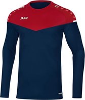 Jako Champ 2.0 Sweater Kind Marine Blauw-Chili Rood Maat 140