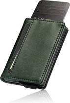 Porte-cartes de Luxe Saetti Wallet - Vert Emerald - Cuir Véritable