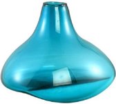 Vaas, glas blauw PTMD 18 x 21.5 cm