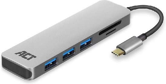 USB C Hub met 3x USB 3.0 en kaartlezer ACT AC7051 | bol.com