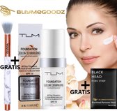 Inclusief Foundation Kwast en Kruidvat L’Oréal Neusstrip - BuyMeGoodZ - TLM Foundation® - Flawless - Color Changing Foundation - Anti Rimpel - Kleur veranderende Foundation - 100% Dierproef V