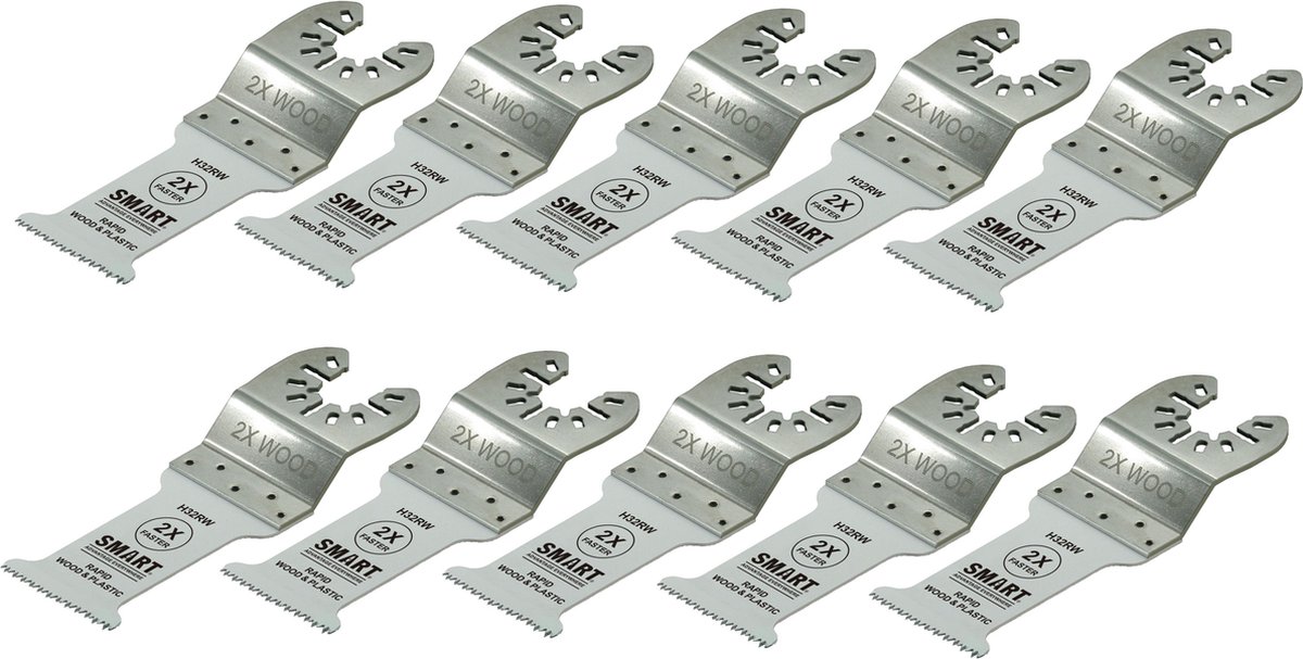 SMART Blades RapidWood Multitool Zaagblad - Hout/Plastic - 32x52mm - 10 stuks