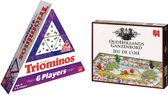 Spelvoordeelset Triominos 6 player & Ganzenbord NL/FR - Bordspel