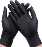 Zwarte latex handschoenen 100 stuks maat xl