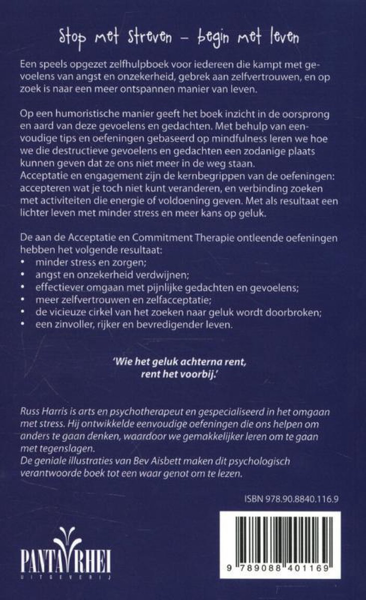 De valstrik van het geluk cartoonboek - back cover