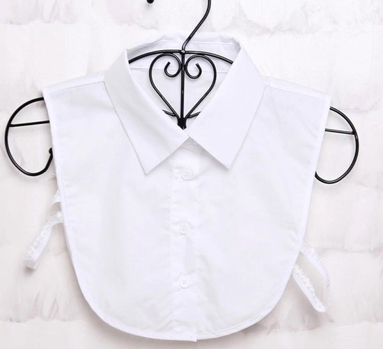 WiseGoods Premium Kraagje Dames - Nep Overhemd Kraag voor Vrouwen - Nepkraag Meisje - Kleding Decor - Wit
