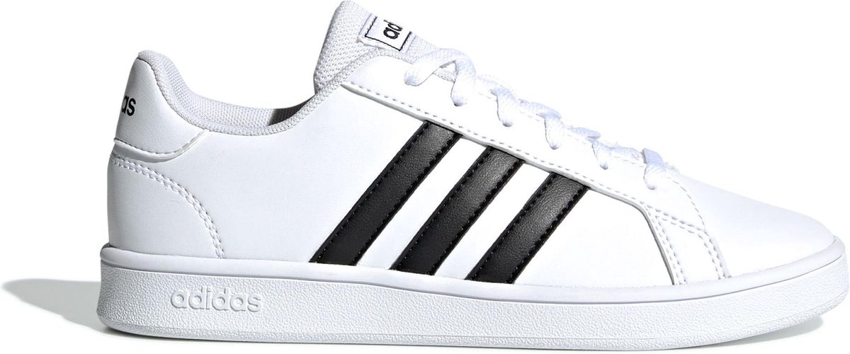 adidas Grand Court Kids Witte kindersneaker 33 Wit bol