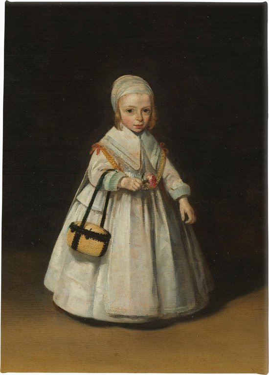 Helena van der Schacke | Gerard ter Borch (II) | 1648 | Wanddecoratie | Canvas | 100CM x 150CM | Schilderij | Foto op canvas | Oude meesters