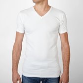 SKOT Fashion Duurzaam t-shirt heren regular V-neck White 2-pack - Wit - Maat M