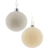 Cotton Ball Lights kerstballen zilver - Silver Bells 12 ballen
