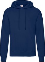 Fruit of the Loom capuchon sweater donkerblauw/navy voor volwassenen - Classic Hooded Sweat - Hoodie - Heren kleding 2XL (EU 56)
