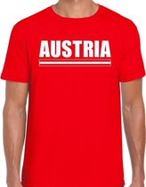 Austria / Oostenrijk supporter t-shirt rood voor heren L