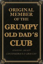 Wandbord - Original Member Of The Grumpy Old dad's Club -20x30cm-