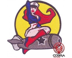 Armée de la Seconde Guerre mondiale ISAF B52 Air Pinup Girl Combat Airforce Patch militaire brodé avec Velcro