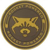 Rocket Powered Guardians of The Galaxy Bruin PVC patch embleem met klittenband