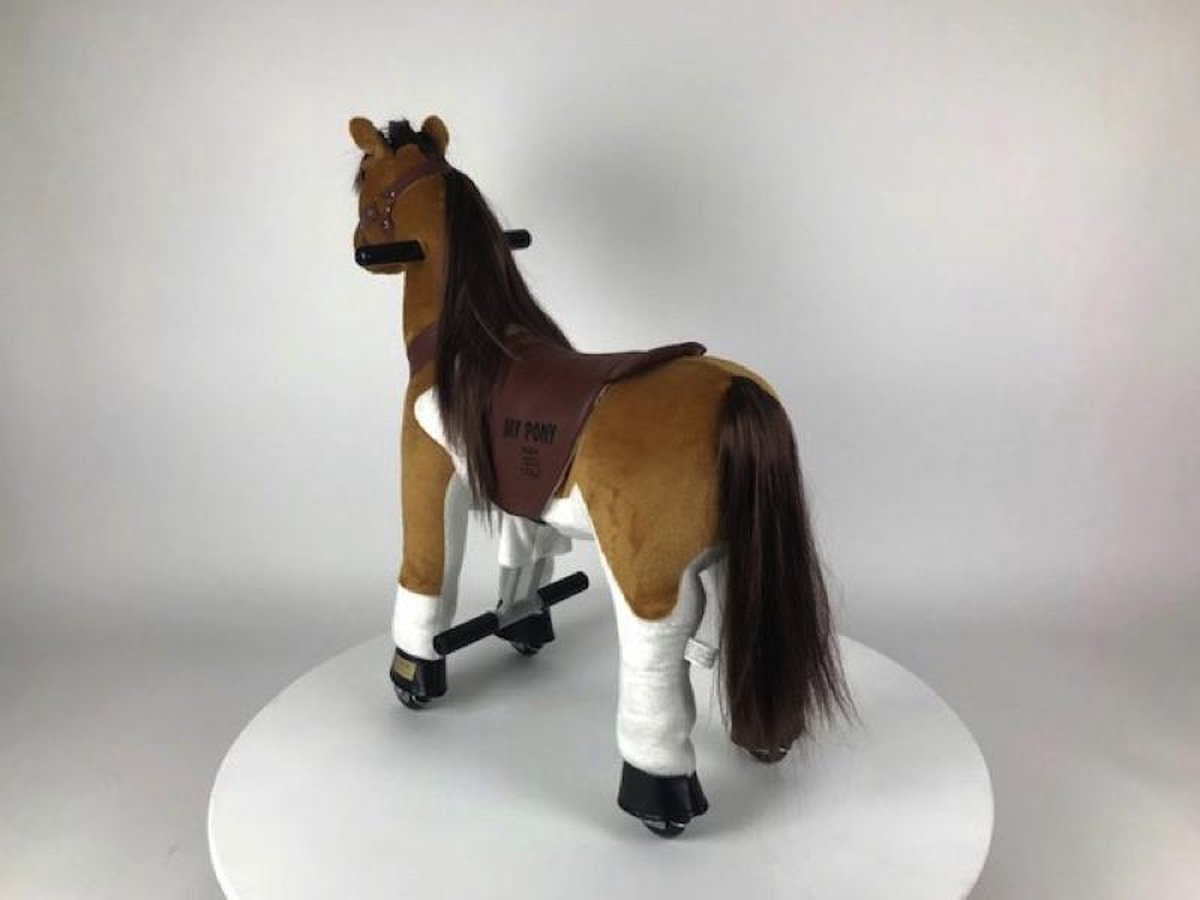 MY PONY ®, cheval jouet d'équitation, marron à longue crinière 4