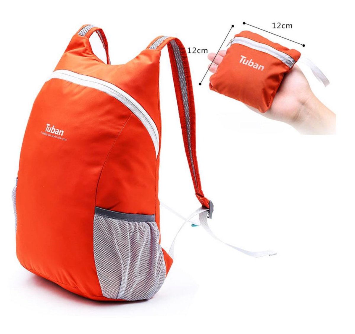 Opvouwbaar Rugzak - Lichtgewicht Rugzak - Backpack - Waterdicht - 18 liter  - Zwart | bol.com