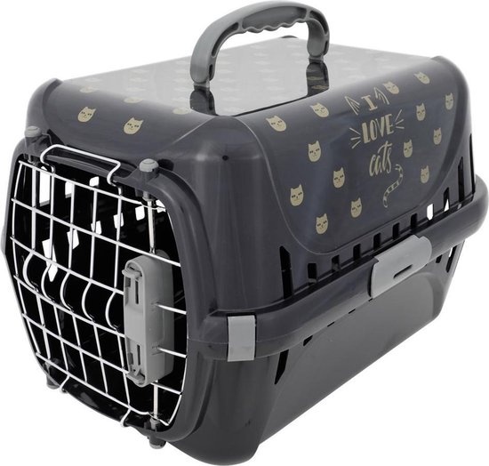 bol.com | Transportbox kat - Reismand kat - Maximaal 10 kilo - Zwart