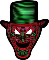 Simon Jones - LED Party Rave Masker voor Festival & Halloween - Mad Hatter Wizard