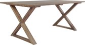 Tuintafel Hout (Incl LW Fleece deken) - Koffietafel - Bijzettafel buiten tuin - Tuintafel - Balkontafel - Campingtafel