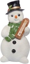 Goebel® - Kerst | Decoratief beeld / figuur "Sneeuwpop Ijzige winter" | Polyresin, 60cm