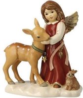 Goebel® - Kerst | Decoratief beeld / figuur "Engel Mijn kleine vriend" | Aardewerk, 15cm