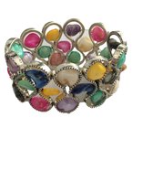 Petra's Sieradenwereld - Armband infinity met gekleurde schelpkralen (45)