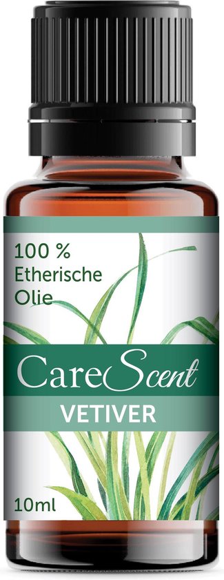 CareScent Vetiver Etherische Olie | Essentiële Olie voor Aromatherapie | Therapeutische Kwaliteit | Vetiverolie - 10 ml