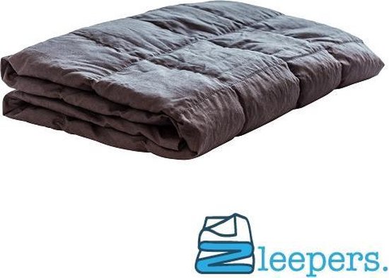 Verzwaringsdeken 140*200 cm 5 kilo KG zwart Zleepers Granulaat vulling Weighted Blanket verzwaarde deken