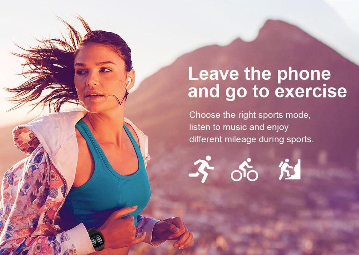 SMART\u0026SPORT HR5 - Sporthorloge - Zwart - Fietsen - Hardlopen - wandelen |  bol.com