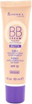 Rimmel London BB Cream 9-in-1 Matte Skin Perfecting Super Makeup - Medium - BB Cream