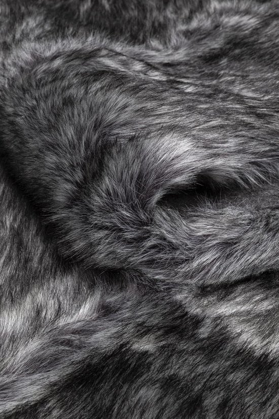 LIGNE PURE – Vloerkleed – Tapijt – imitatiebont – faux fur – luxueus –  Zwart Nepbont -... | bol.com