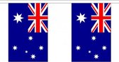 3x Buiten vlaggenlijn Australie 3 meter - Australische vlag - Supporter feestartikelen - Landen decoratie en versieringen
