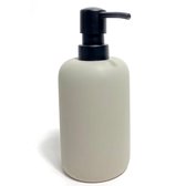 Distributeur de savon de luxe gris brut - Ø 7,5 x 17,5 cm - gris - WC - salle de bain