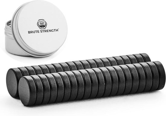 Brute Strength - Super magneten - Rond - 8 x 2 mm - 40 Stuks | Zwart bol.com