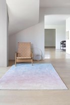 LIGNE PURE Aurora – vloerkleed – tapijt – Handgeweven – wol – viscose  – eco - modern –  Roze Blauw - 200x300