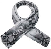 Sjaal | Snake | Slangenprint | Grijs