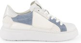 NoGRZ B.Lafon - Leren dames sneakers - Wit Blauw - Maat 42