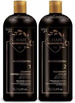 Ghair Marroquina 2x1000ml KIT nieuwe verpakking sterke formule keratine treatment behandeling keratin